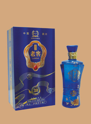 老窖珍藏30精品52°濃香型白酒 藍盒低價批發詳解